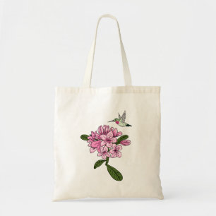 Hummingbird & Rhododendron Personalisiert Tote Bag Tragetasche