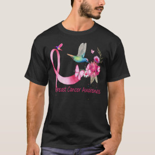 Hummingbird ribbon breast cancer awareness T-Shirt