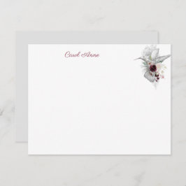 Hummingbird & Rose Personalisierte flache Karte