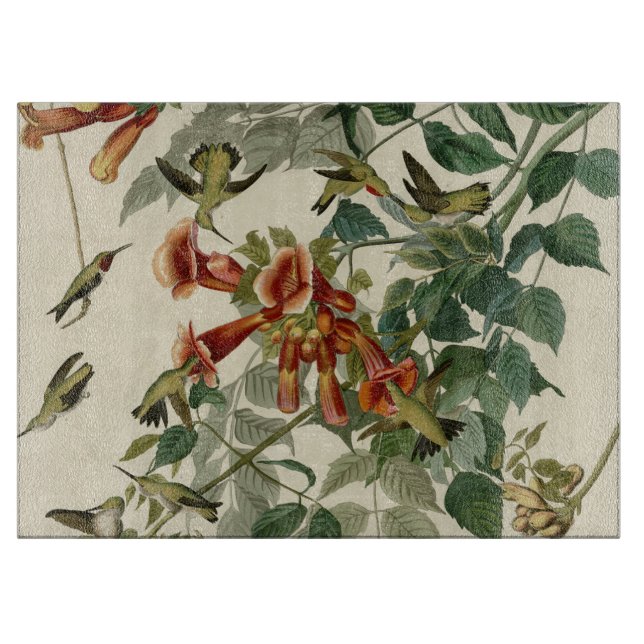 Hummingbird Ruby Throated Audubon Schneidebrett (Vorderseite)