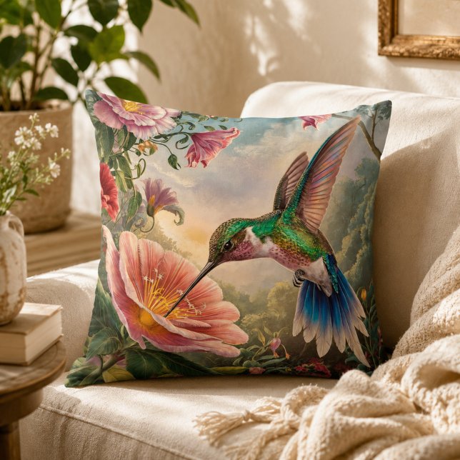 Hummingbird sammelt Nectar Kissen (Von Creator hochgeladen)