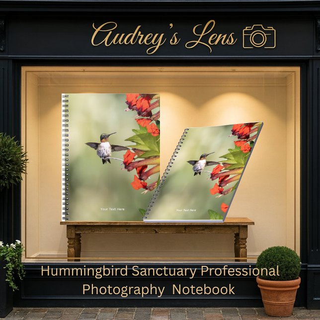 Hummingbird Sanctuary Professional Photography  Notizblock (Von Creator hochgeladen)