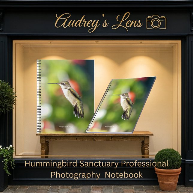 Hummingbird Sanctuary Professional Photography  Notizblock (Von Creator hochgeladen)