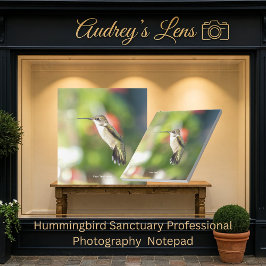 Hummingbird Sanctuary Professional Photography  Notizblock