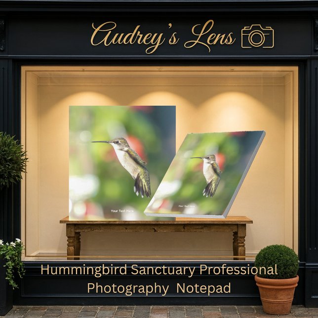 Hummingbird Sanctuary Professional Photography  Notizblock (Von Creator hochgeladen)