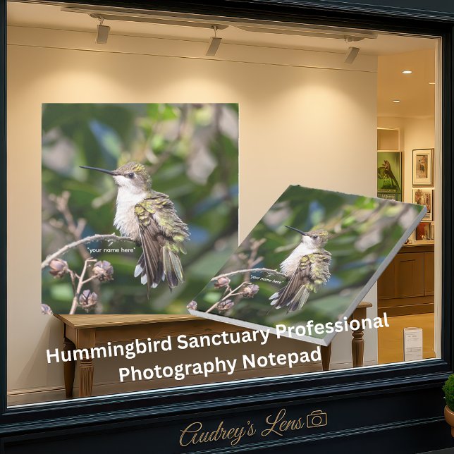 Hummingbird Sanctuary Professional Photography  Notizblock (Von Creator hochgeladen)