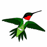 Hummingbird schneidet Skulptur aus Fotoskulptur Magnet<br><div class="desc">Karikaturische Kolibri-Illustration.</div>
