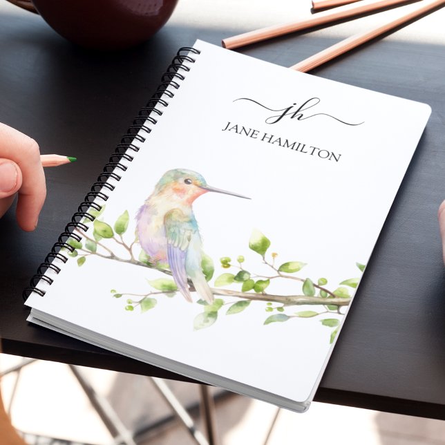 Hummingbird Script Monogramm Notizblock (Von Creator hochgeladen)