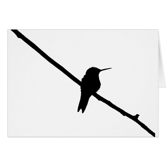 Hummingbird-Silhouette (Vorderseite (Horizontal))