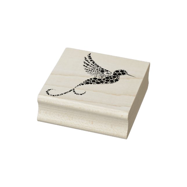 Hummingbird Silhouette Art Briefmarke Gummistempel (Stempel)