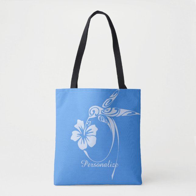 Hummingbird Simple & Elegant Blue & White (Vorderseite)