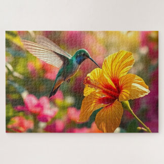 Hummingbird Sipping Nectar Puzzle