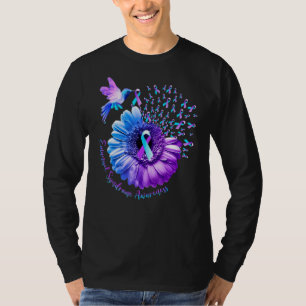 Hummingbird Sonnenblume Lila & Blue Emanuel Syndro T-Shirt