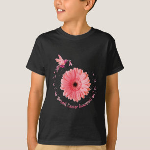 Hummingbird Sonnenblume Rosa Ribbon Brustkrebs Aw T-Shirt