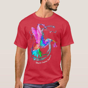 Hummingbird Sonnenblume Rosa Ribbon Brustkrebs Aw T-Shirt