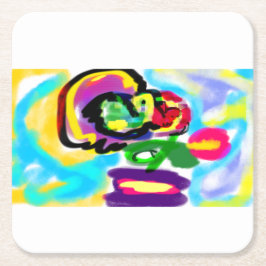 Hummingbird spring  rechteckiger pappuntersetzer