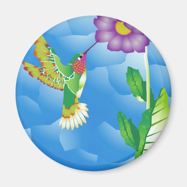 Hummingbird: stilisiert magnet (Vorne)