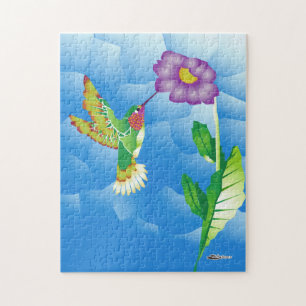 Hummingbird: stilisiert puzzle