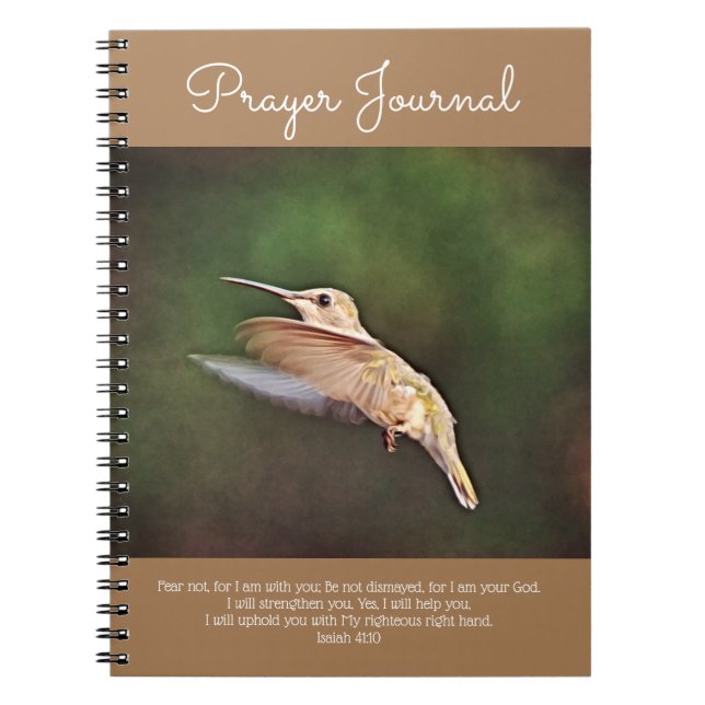 Hummingbird Still Motion Prayer Journal Notizblock (Vorderseite)