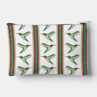 Hummingbird Stripe Zipper Pouch