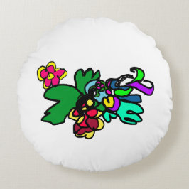 Hummingbird style rundes kissen