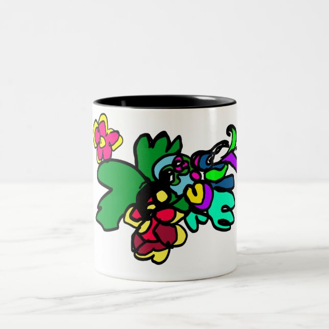 Hummingbird style  zweifarbige tasse (Mittel)