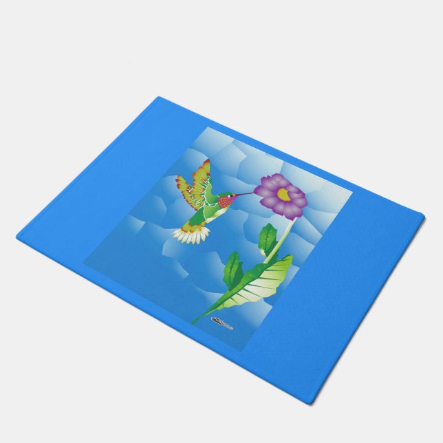 Hummingbird:  Stylized Fußmatte (Schrägansicht)