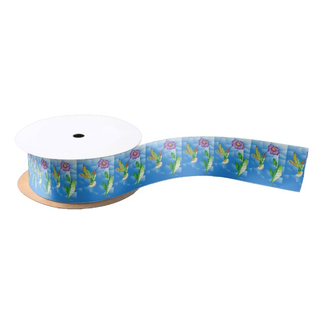 Hummingbird:  Stylized Satinband (Spule)