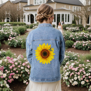 Hummingbird & Sunflower Jeansjacke