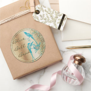 Hummingbird Swirl Runder Aufkleber