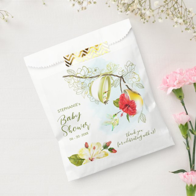 Hummingbird Tea Party Babydusche Geschenktütchen (Versiegelt)