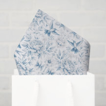 Hummingbird Toile Tissue Paper