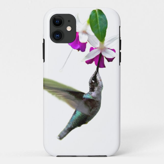 Hummingbird und Fuschia Case-Mate iPhone Hülle (Rückseite)