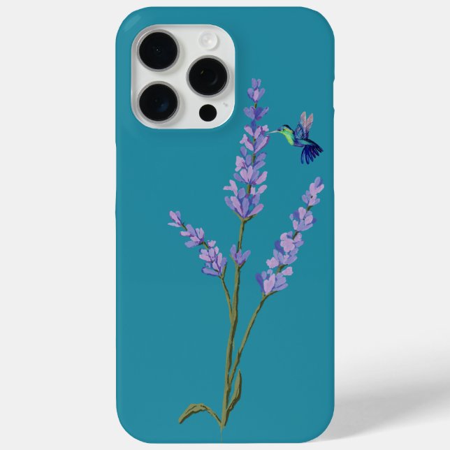 Hummingbird und Lavender Case-Mate iPhone Hülle (Rückseite)
