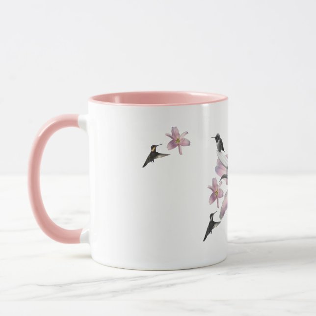 Hummingbird und Lilies Tasse (Links)