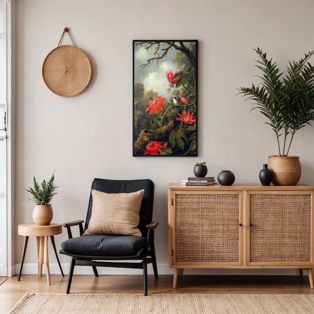 Hummingbird und Passionblumen Poster (Von Creator hochgeladen)
