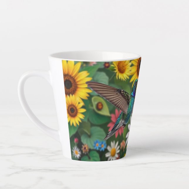Hummingbird unter Blume Milchtasse (Links)
