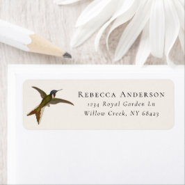 Hummingbird Vintage Bird Garden Return Address