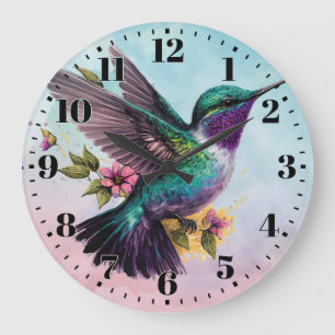 Hummingbird Wall Clock Große Wanduhr