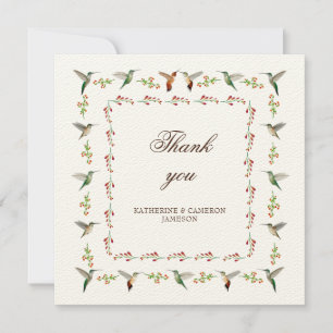Hummingbird Wedding Dankeskarte