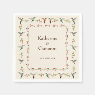 Hummingbird Wedding Serviette