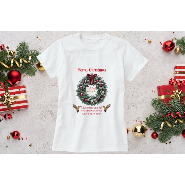 Hummingbird Weihnachts-Shirt-Liebe einander T-Shirt (Von Creator hochgeladen)