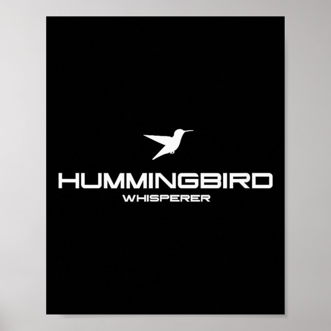 Hummingbird Whisperer Shirt Hummingbird Gift Men W Poster (Vorne)