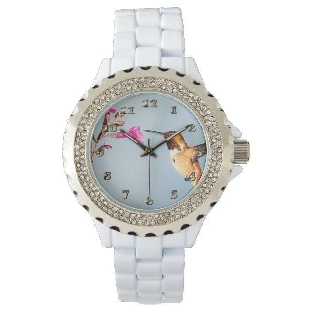 Hummingbird Wild in Nature Armbanduhr (Vorderseite)