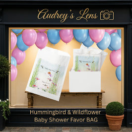 Hummingbird & Wildflower Baby Shower Geschenktütchen