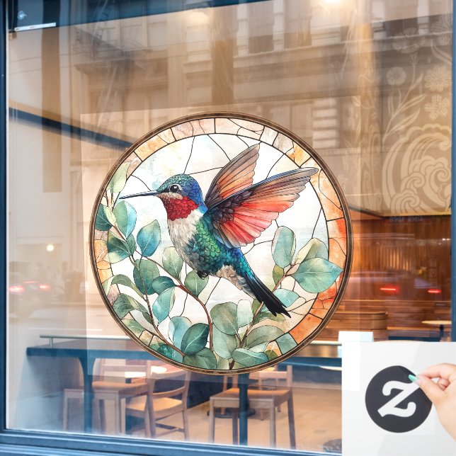 Hummingbird Window Cloning Fensteraufkleber (Café-Fenster)