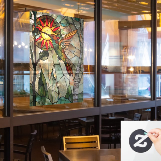 Hummingbird Window Cloning Fensteraufkleber (Restaurantfenster)