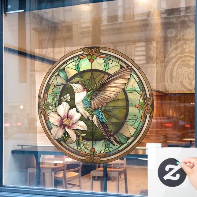 Hummingbird Window Cloning Fensteraufkleber (Café-Fenster)