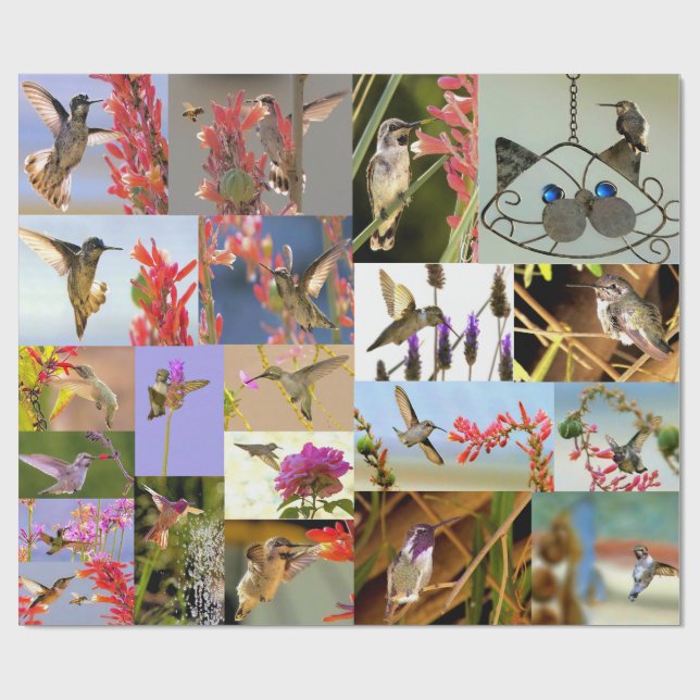 Hummingbird Wrapping Paper Geschenkpapier (Flach)