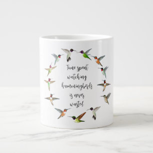 Hummingbird Wreath Jumbo-Tasse